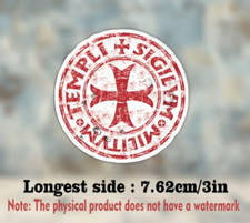 KNIGHTS TEMPLAR Cross Red Car