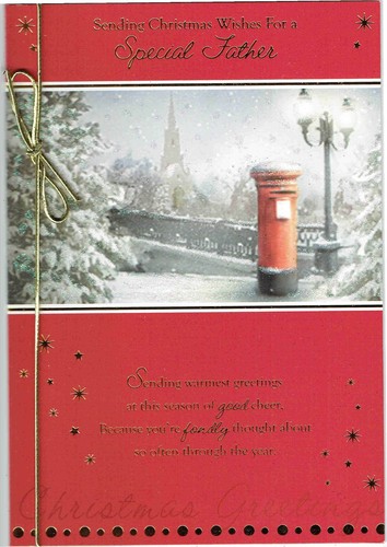 Special father christmas card - special,