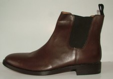 New Church Walk High Quality Dark Brown All Leather Chelsea Boots Size 12