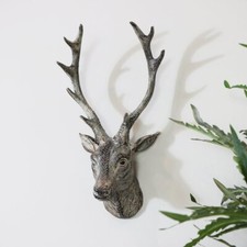 Wall mounted brown stag deer