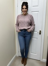 Fat Face Bea Cable Knit Jumper Size 20