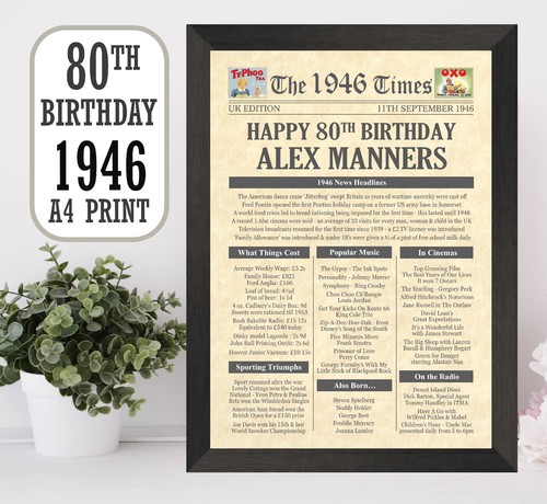 Special 80th birthday gift - 80th,