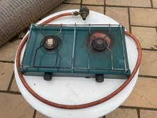 Camping gas hob and regulator 2 rings Gelert good working order