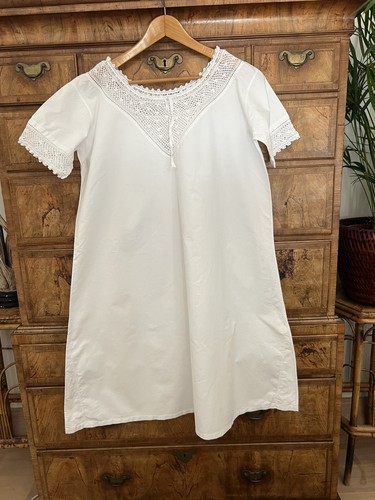 French vintage white - white, cotton