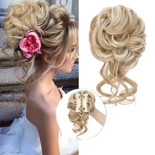 Real curly updo chignon - real,
