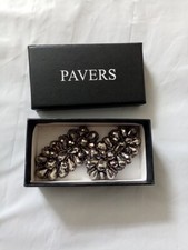 PAIR of Shiny Silver Pavers