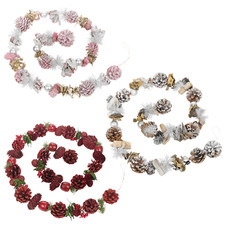 150cm Genuine Pinecone Christmas Garland Tree Fireplace D?cor Xmas Door Wreath