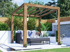 Wooden Pergola Kit 2.5m x 2.5m Garden Plant Frame Terracube Dunster House