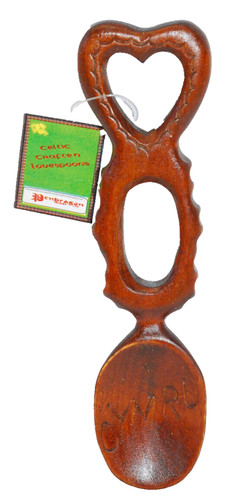Welsh wood wooden - love, spoon