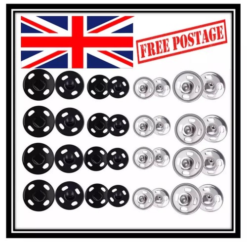 Metal sew snap fasteners - sew-on,