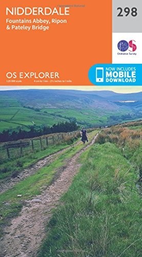 Nidderdale map fountains - map,