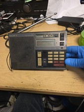 Sony ICF 7600DS Vintage FM LW MW SW Synthesized Receiver  Radio- 100% UNTESTED. 