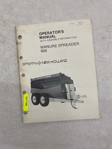New holland sperry 668 manure - holland,