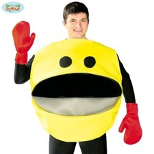 Adult 80s 1980s Yellow Glutton