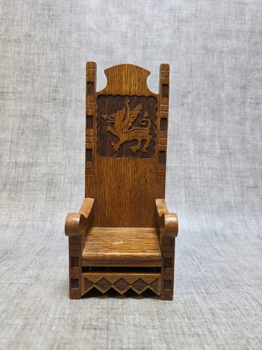 Vintage handmade oak miniature - vintage,