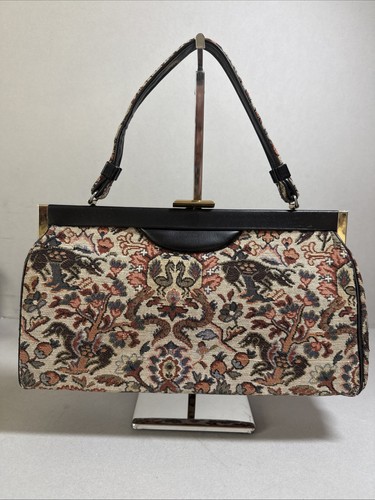 Vintage tapestry frame - tapestry, handbag