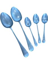 Antique Daniel & Arter D&A Nevada Silver Silver Plate Serving Spoon Teaspoon Set