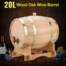 20L Wooden Wine Barrel Timber