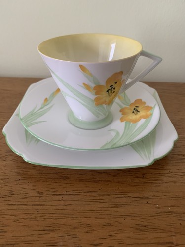 Shelley gladiola art deco tea - shelley,