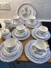 27 Piece Royal Doulton England 'Coniston' Bone China Tea Trio Sets Teaset