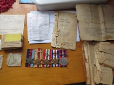 5 BOXED WW 2 MEDALS & 8th ARMY