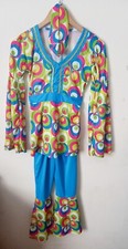 World Book Day 60s Flower Power Hippie 60s 70s Fancy Dress Costume XL 11-13