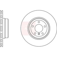 2x Brake Discs Vented For BMW