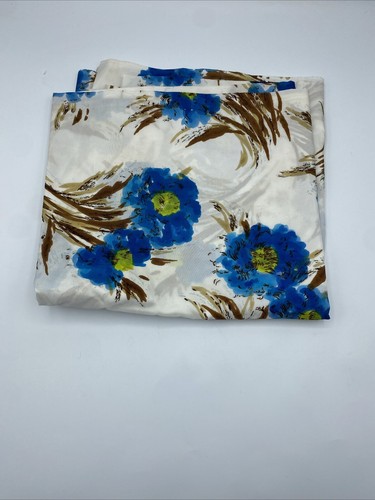 Vtg satin 60s 50s floral - vtg, print