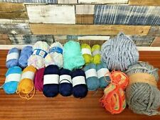 Bundle Of Balls Of Wool ~ 18 Assorted Colours & Sizes ~ Most Unopened