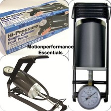 Car, Motorbike, Cycle, Airbed, Toys Heavy Duty Hi Pressure Foot Pump with Gauge 