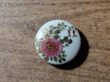 Antique Satsuma Button - Pink