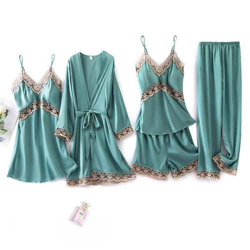 Pieces set women lady silk - 5,