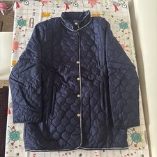 GABRIELLA VICENZA CHANTERELLE QUILTED COAT  Blue Size 24 / 28