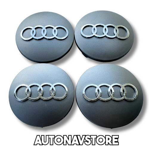 Audi gray chrome 60mm wheel - audi,