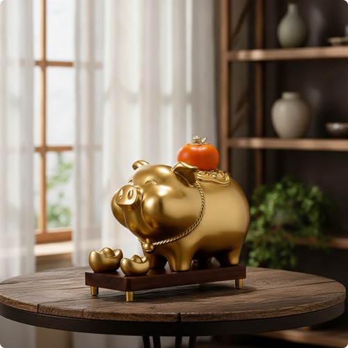 Pig savings bank with - with, base