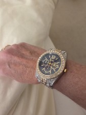 ladies two Tone gold silver