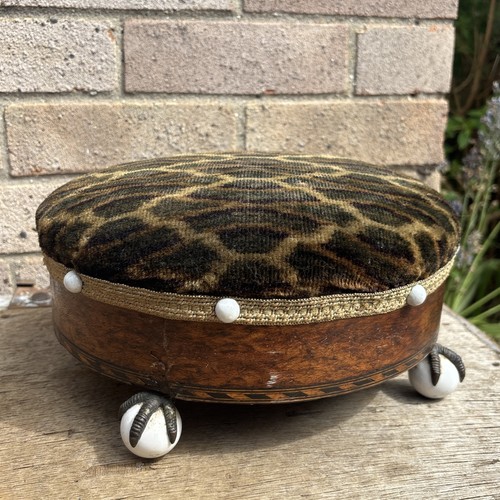Antique edwardian footstool - edwardian,