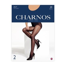 Charnos 24/7 - 20 Denier Matt Tights 2 Pair Pack Sizes S-XL