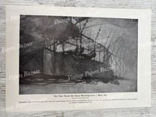 Aircraft Naval Air Scout Airplane Aeroplane Airship 1914 antique print plate