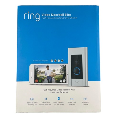 Ring video doorbell elite - ring, poe