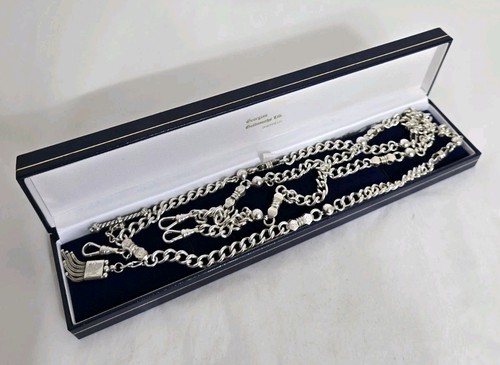 Antique sterling silver albert - silver,