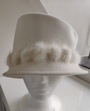 Philip Treacy Ivory Mink And