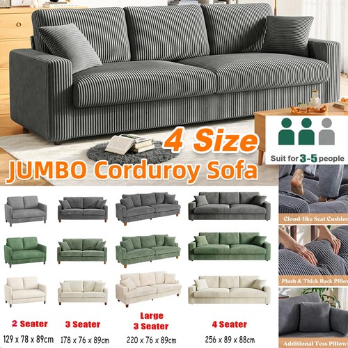 Seater corduroy sofa - corduroy,