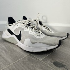 Nike Legend Essential 2 ® ( Men Size UK 9) Pure Platinum  Black White