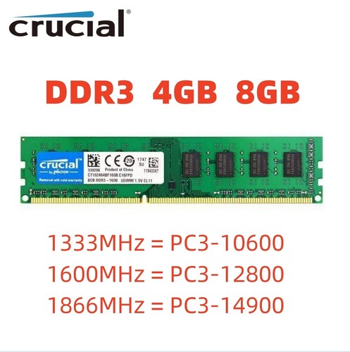 Crucial ddr3 4gb 8gb - ddr3,