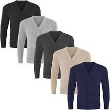 MENS PLAIN BUTTON UP CARDIGAN