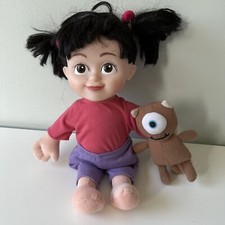 Disney Pixar Monsters Inc Boo Soft Bodied Doll  Hasbro 2000 With Mikey Bunches