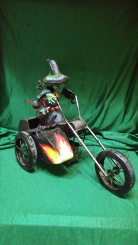 Metal large halloween witch - metal,