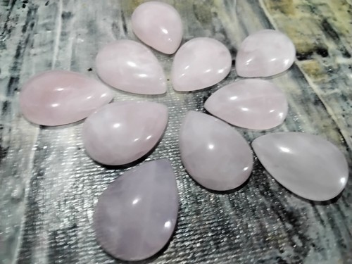 Natural rose quartz cabachon - natural,