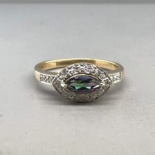 9ct Yellow Gold Mystic Topaz